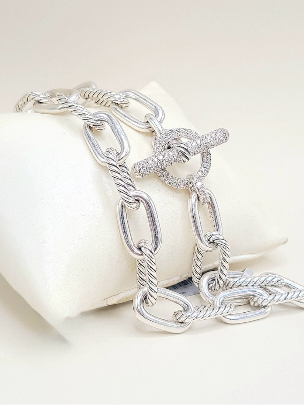 David Yurman Madison Toggle Chain Necklace With Diamonds , 11mm